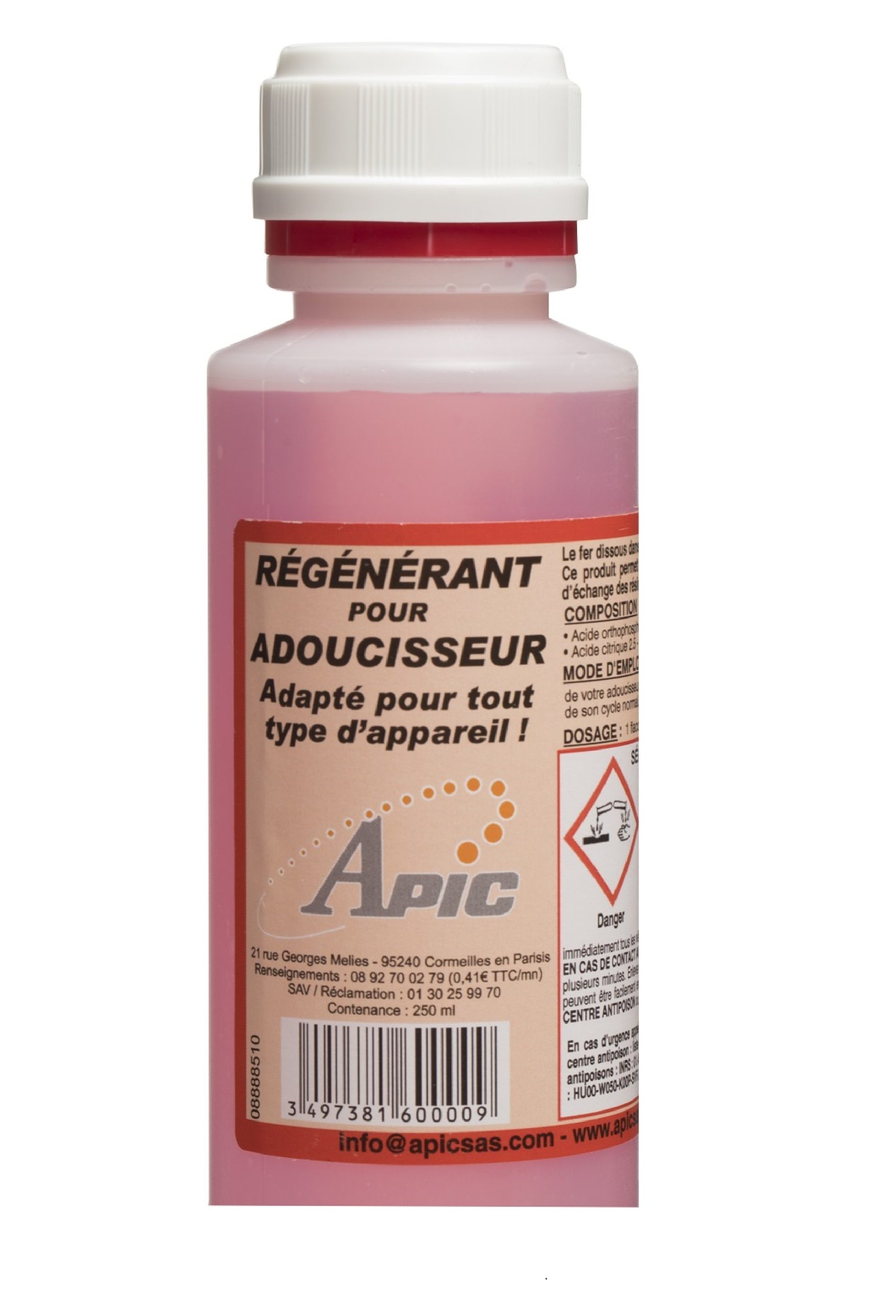 Régénérant résine adoucisseur Apic