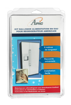 Kit rallonge alimentation en eau pour réfrigérateur américain Apic
